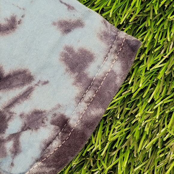 ACDC Lightning Shirt Womens Small 18x25 Blue Black Tie-Dye - Picture 8 of 11